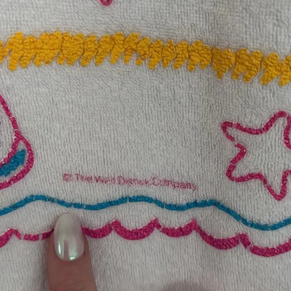 Vintage Mickey Mouse Terry Cloth Beach Cover Up Women's M Fun Disney Mom - Picture 3 of 12